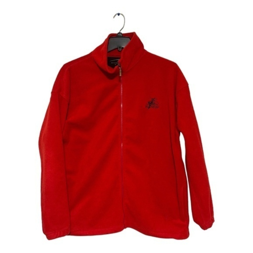 CH Outerwear Mens Vegas Red Fleece Lightweight Jacket Sweater Size XL